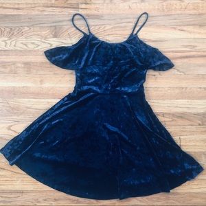 royal blue velvet dress!!!